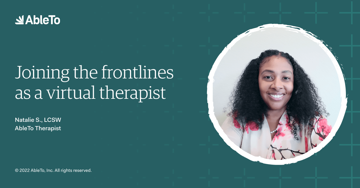 Joining the frontlines as a virtual therapist